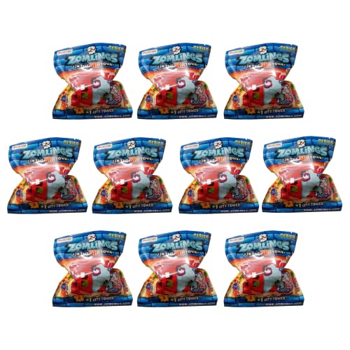Zomlings In The Town City Tower & Zomling Blind Party Suprise Bag Pack of 10 - Serie 5 von ZOMLINGS