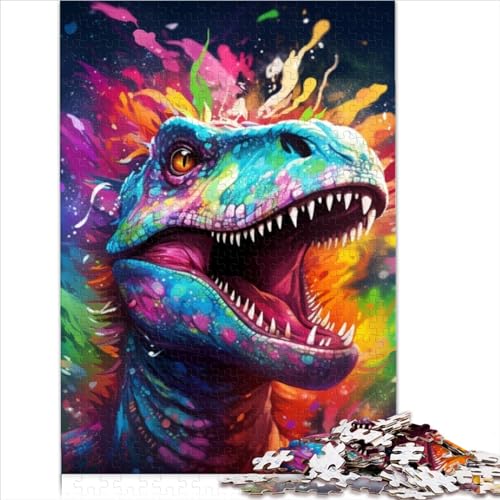 500-Teiliges Puzzle Für Erwachsene, Antike Dinosaurier, Holzspiel, Puzzle, Familienunterhaltungsspielzeug (Größe 52X38CM) von ZOMTOON
