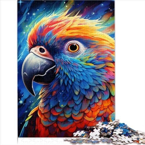 500-Teiliges Puzzle Für Erwachsene, Tiere, Vögel, Papageien, Holzspiel, Puzzle, Familienunterhaltung, Spielzeug (Größe 52X38CM) von ZOMTOON
