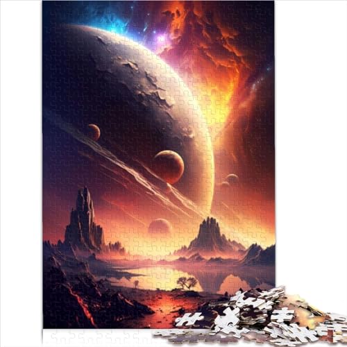 Cosmic Cove Fantasy-Puzzle, 300 Teile, für Erwachsene, Holzpuzzle, Familienaktivität, Lernspiele, 40x28cm von ZOMTOON