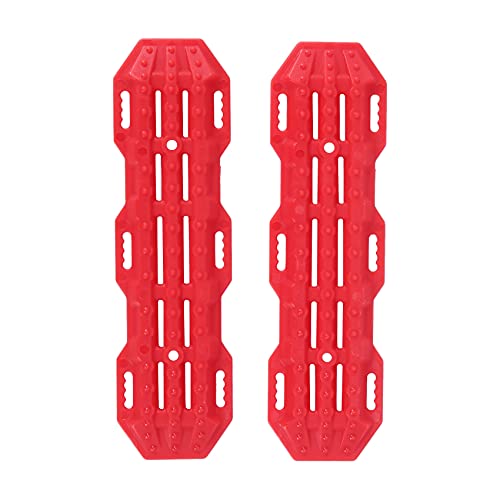 ZOMTTAR 2 Stück Kunststoff Sand Leiter Recovery Rampen Board für 1:10 RC Crawler Axial SCX10 CC01-4 D90, rot von ZOMTTAR