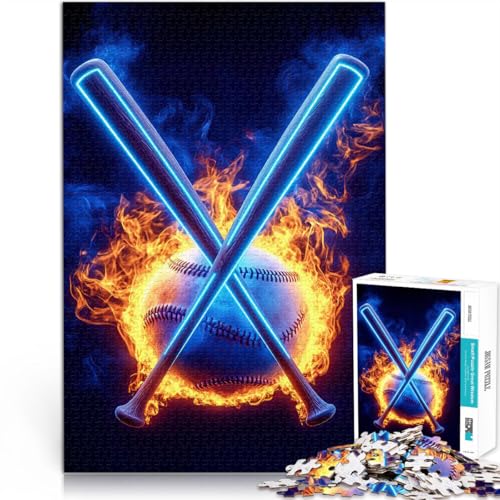 1000-Teile-Puzzle für Erwachsene Baseball in Flammen Aus Karton ab 14 Jahren Stressabbau Schwierige Herausforderung Geschenk zum Geburtstag。Größe:26x38cm/10.2x14.9Zoll 1000-Teile-Puzzle für Erwachsene Baseball in Flammen Aus Karton ab 14 Jahren Stressabbau Schwierige Herausforderung Geschenk zum Geburtstag。Größe:26x38cm/10.2x14.9Zoll von ZONGJX