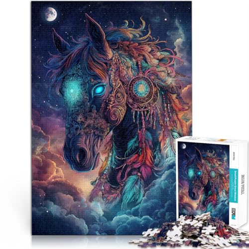 1000-Teile-Puzzle für Erwachsene Fantasiepferd Aus Karton ab 14 Jahren Kunstdekoration für Zuhause tolles Geschenk。Größe:26x38cm/10.2x14.9Zoll 1000-Teile-Puzzle für Erwachsene Fantasiepferd Aus Karton ab 14 Jahren Kunstdekoration für Zuhause tolles Geschenk。Größe:26x38cm/10.2x14.9Zoll von ZONGJX