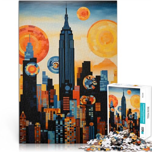 1000-Teile-Puzzle für Erwachsene Kunstwerke mit der Skyline der Stadt Aus Karton ab 14 Jahren Lernspielzeug Weihnachtsspiel Geschenke。Größe:26x38cm/10.2x14.9Zoll 1000-Teile-Puzzle für Erwachsene Kunstwerke mit der Skyline der Stadt Aus Karton ab 14 Jahren Lernspielzeug Weihnachtsspiel Geschenke。Größe:26x38cm/10.2x14.9Zoll von ZONGJX