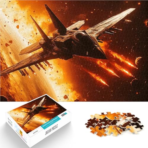 1000-Teile-Puzzle für Erwachsene Raumjäger im Feuer Aus Karton ab 14 Jahren Stressabbau Schwierige Herausforderung Geschenk zum Geburtstag。Größe:26x38cm/10.2x14.9Zoll 1000-Teile-Puzzle für Erwachsene Raumjäger im Feuer Aus Karton ab 14 Jahren Stressabbau Schwierige Herausforderung Geschenk zum Geburtstag。Größe:26x38cm/10.2x14.9Zoll von ZONGJX