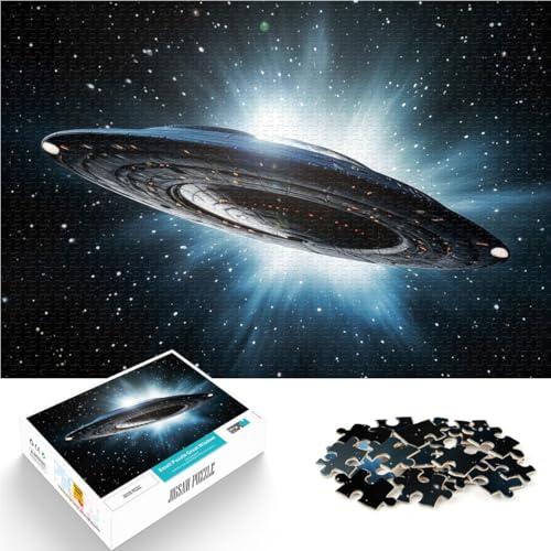 1000-Teile-Puzzle für Erwachsene Raumschiff Aus Karton ab 14 Jahren Heimdekoration Tolle Geschenke und Spielzeuge。Größe：26x38cm/10.2x14.9Zoll von ZONGJX