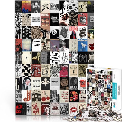 1000-Teile-Puzzle für Erwachsene Retro-Poster-Collage-Kunst Aus Karton ab 14 Jahren Kunstwerk Schwierige Harte Geschenke für Frauen Männer。Größe:26x38cm/10.2x14.9Zoll 1000-Teile-Puzzle für Erwachsene Retro-Poster-Collage-Kunst Aus Karton ab 14 Jahren Kunstwerk Schwierige Harte Geschenke für Frauen Männer。Größe:26x38cm/10.2x14.9Zoll von ZONGJX