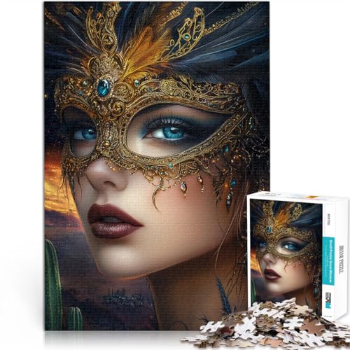 1000-Teile-Puzzle für Erwachsene Schöne Hexe Aus Karton ab 14 Jahren Lernspiel Verbesserung der Liebe zwischen Paaren。Größe：26x38cm/10.2x14.9Zoll von ZONGJX
