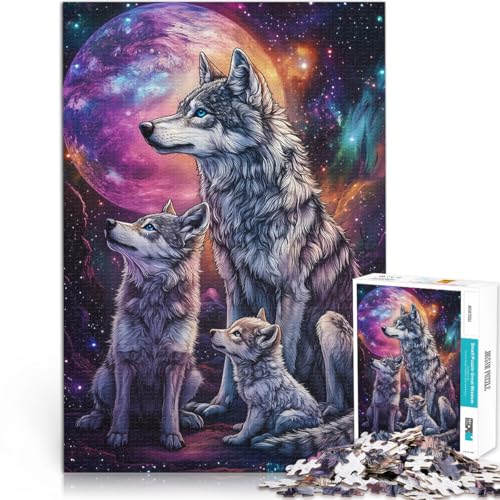 1000-Teile-Puzzle für Erwachsene Wolf auf dem Planeten Aus Karton ab 14 Jahren Lernspielzeug Weihnachtsspiel Geschenke。Größe:26x38cm/10.2x14.9Zoll 1000-Teile-Puzzle für Erwachsene Wolf auf dem Planeten Aus Karton ab 14 Jahren Lernspielzeug Weihnachtsspiel Geschenke。Größe:26x38cm/10.2x14.9Zoll von ZONGJX