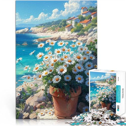1000-Teile-Puzzle für Erwachsene und Jugendliche Blumen am Strand Aus Karton ab 14 Jahren Lernspiele, Heimdekorationsspiel. Spiele Spielzeug Geschenk。Größe:38x52cm/14.9x20.4Zoll 1000-Teile-Puzzle für Erwachsene und Jugendliche Blumen am Strand Aus Karton ab 14 Jahren Lernspiele, Heimdekorationsspiel. Spiele Spielzeug Geschenk。Größe:38x52cm/14.9x20.4Zoll von ZONGJX
