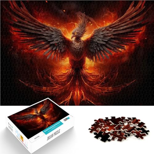 1000-Teile-Puzzle für Erwachsene und Jugendliche Wiedergeburt des Phönix Aus Holz ab 14 Jahren einzigartiges Herausforderungsspiel Angeboten als Geschenk für die ganze Familie。Größe：50x75cm von ZONGJX