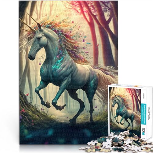 1000-Teile-Puzzle für Teenager EIN Cartoon-Einhorn Aus Karton ab 14 Jahren Familienaktivitäten Geburtstagsgeschenk。Größe:26x38cm/10.2x14.9Zoll 1000-Teile-Puzzle für Teenager EIN Cartoon-Einhorn Aus Karton ab 14 Jahren Familienaktivitäten Geburtstagsgeschenk。Größe:26x38cm/10.2x14.9Zoll von ZONGJX