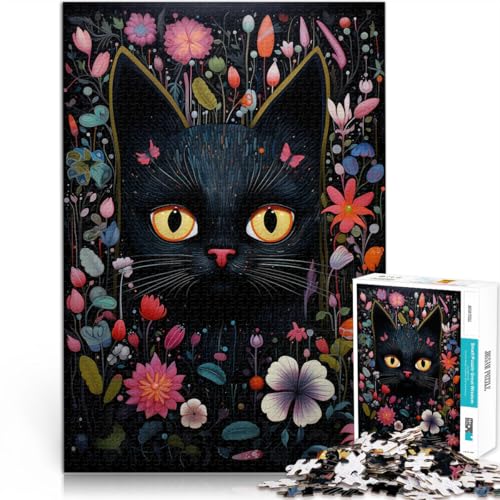 1000-Teile-Puzzle für Teenager Katzenkunst Aus Holz ab 14 Jahren Harte Herausforderung Lernen pädagogisches Geschenk。Größe:50x75cm/19.6x29.5Zoll 1000-Teile-Puzzle für Teenager Katzenkunst Aus Holz ab 14 Jahren Harte Herausforderung Lernen pädagogisches Geschenk。Größe:50x75cm/19.6x29.5Zoll von ZONGJX