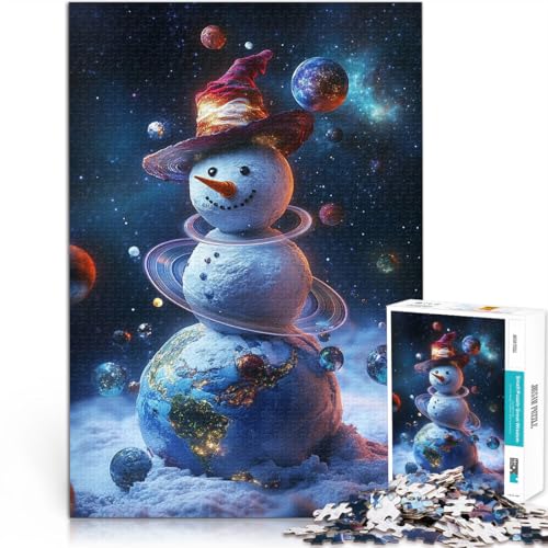 1000-Teile-Puzzle für Teenager Kosmischer Schneemann Aus Karton ab 14 Jahren mit vollständig miteinander verbundenen Stücken beliebiger Form Geschenkspielzeug。Größe:38x52cm/14.9x20.4Zoll 1000-Teile-Puzzle für Teenager Kosmischer Schneemann Aus Karton ab 14 Jahren mit vollständig miteinander verbundenen Stücken beliebiger Form Geschenkspielzeug。Größe:38x52cm/14.9x20.4Zoll von ZONGJX