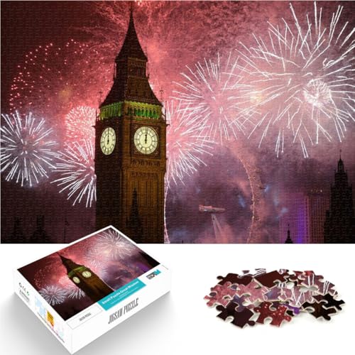 1000-Teile-Puzzle für Teenager London Big Ben Reisestadt Aus Karton ab 14 Jahren Lernspiel Verbesserung der Liebe zwischen Paaren。Größe:26x38cm/10.2x14.9Zoll 1000-Teile-Puzzle für Teenager London Big Ben Reisestadt Aus Karton ab 14 Jahren Lernspiel Verbesserung der Liebe zwischen Paaren。Größe:26x38cm/10.2x14.9Zoll von ZONGJX