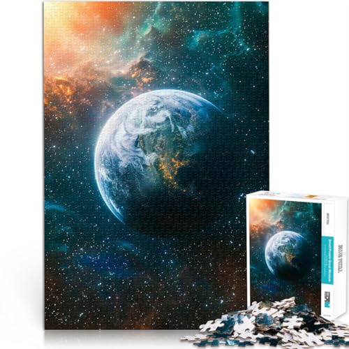 1000-Teile-Puzzle für Teenager Schöne Erde Aus Karton ab 14 Jahren Puzzle für Lernspiel zum Geburtstag und Weihnachten。Größe:26x38cm/10.2x14.9Zoll 1000-Teile-Puzzle für Teenager Schöne Erde Aus Karton ab 14 Jahren Puzzle für Lernspiel zum Geburtstag und Weihnachten。Größe:26x38cm/10.2x14.9Zoll von ZONGJX