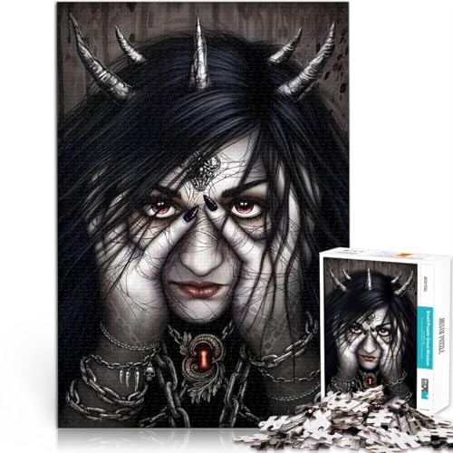 1000-Teile-Puzzle für Teenager Schwarzer Dämon in Ketten Aus Karton ab 14 Jahren Stressabbau Interessante Geschenke zur Stressreduzierung。Größe:26x38cm/10.2x14.9Zoll 1000-Teile-Puzzle für Teenager Schwarzer Dämon in Ketten Aus Karton ab 14 Jahren Stressabbau Interessante Geschenke zur Stressreduzierung。Größe:26x38cm/10.2x14.9Zoll von ZONGJX