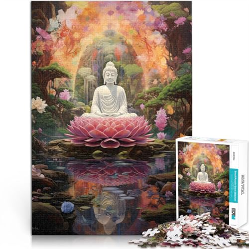 1000 Teile für Geschenke für Erwachsene Buddha - Zen-Reflexionen Aus Karton für 14+ Puzzle für Lernspiel zum Geburtstag und Weihnachten。Größe：26x38cm/10.2x14.9Zoll von ZONGJX