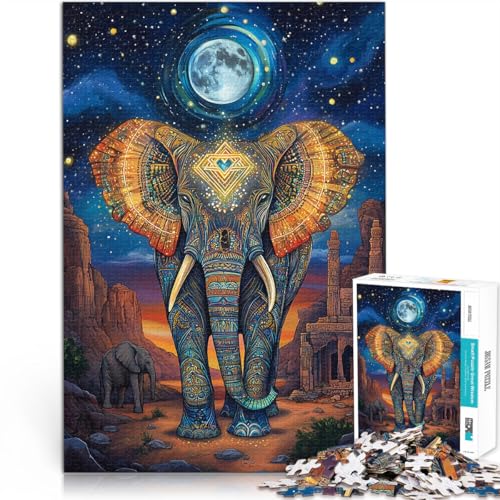 1000-teilige Puzzles für Erwachsene Elefantentotem Aus Karton für und ab 14 Jahren Spielspielzeug Als Geschenk für die ganze Familie und Freunde。Größe:26x38cm/10.2x14.9Zoll 1000-teilige Puzzles für Erwachsene Elefantentotem Aus Karton für und ab 14 Jahren Spielspielzeug Als Geschenk für die ganze Familie und Freunde。Größe:26x38cm/10.2x14.9Zoll von ZONGJX