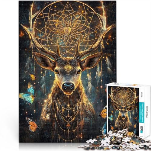 1000-teilige Puzzles für Erwachsene Fantasie magischer Hirsch Aus Karton für und ab 14 Jahren Anti-Stress-Familienspiel schwierige Herausforderung Geschenkideen。Größe:38x52cm/14.9x20.4Zoll 1000-teilige Puzzles für Erwachsene Fantasie magischer Hirsch Aus Karton für und ab 14 Jahren Anti-Stress-Familienspiel schwierige Herausforderung Geschenkideen。Größe:38x52cm/14.9x20.4Zoll von ZONGJX