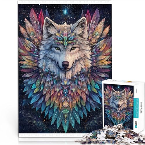 1000-teilige Puzzles für Erwachsene Farbwolf Aus Karton für und ab 14 Jahren Lernspiele, Heimdekorationsspiel. Spiele Spielzeug Geschenk。Größe:26x38cm/10.2x14.9Zoll 1000-teilige Puzzles für Erwachsene Farbwolf Aus Karton für und ab 14 Jahren Lernspiele, Heimdekorationsspiel. Spiele Spielzeug Geschenk。Größe:26x38cm/10.2x14.9Zoll von ZONGJX