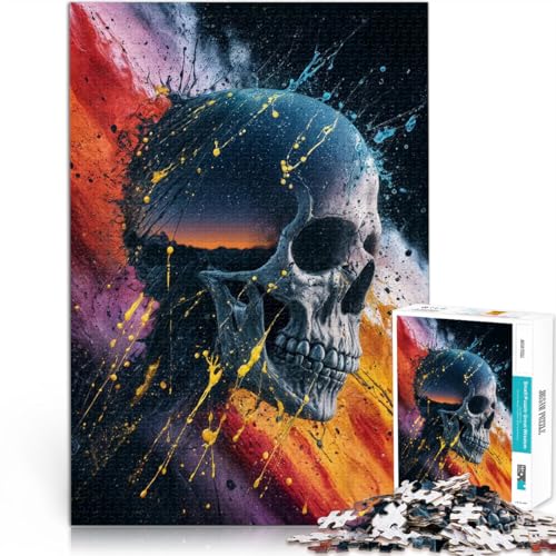 1000-teilige Puzzles für Erwachsene Himmlischer Schädel Aus Karton für und ab 14 Jahren Lernspielzeug Weihnachtsspiel Geschenke。Größe:26x38cm/10.2x14.9Zoll 1000-teilige Puzzles für Erwachsene Himmlischer Schädel Aus Karton für und ab 14 Jahren Lernspielzeug Weihnachtsspiel Geschenke。Größe:26x38cm/10.2x14.9Zoll von ZONGJX