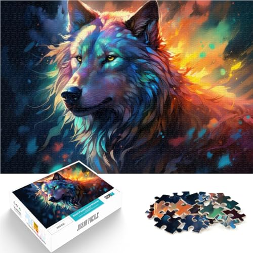 1000-teilige Puzzles für Erwachsene Wolf Artwork - Ruf der Wildnis Aus Holz für und ab 14 Jahren Präzisionsschneiden Geschenk zum Geburtstag。Größe:50x75cm/19.6x29.5Zoll 1000-teilige Puzzles für Erwachsene Wolf Artwork - Ruf der Wildnis Aus Holz für und ab 14 Jahren Präzisionsschneiden Geschenk zum Geburtstag。Größe:50x75cm/19.6x29.5Zoll von ZONGJX