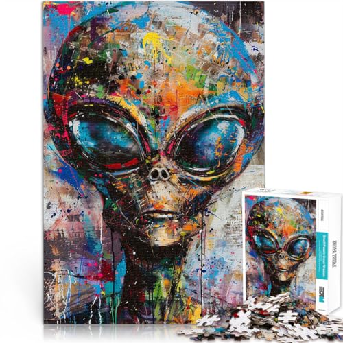 1000-teilige Puzzles für Erwachsene und Jugendliche Außerirdische Kunst Aus Karton Geeignet für Kinder ab 14 Jahren Kunstdekoration für Zuhause tolles Geschenk。Größe:26x38cm/10.2x14.9Zoll 1000-teilige Puzzles für Erwachsene und Jugendliche Außerirdische Kunst Aus Karton Geeignet für Kinder ab 14 Jahren Kunstdekoration für Zuhause tolles Geschenk。Größe:26x38cm/10.2x14.9Zoll von ZONGJX