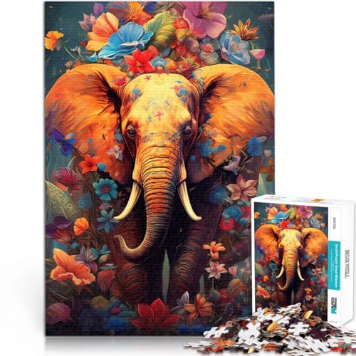 1000-teilige Puzzles für Erwachsene und Jugendliche Elefant Malt Blumen Aus Karton Geeignet für Kinder ab 14 Jahren Startseite Lernspiele DIY Spielzeug Tolle Geschenke und Spielzeuge。Größe:26x38cm 1000-teilige Puzzles für Erwachsene und Jugendliche Elefant Malt Blumen Aus Karton Geeignet für Kinder ab 14 Jahren Startseite Lernspiele DIY Spielzeug Tolle Geschenke und Spielzeuge。Größe:26x38cm von ZONGJX