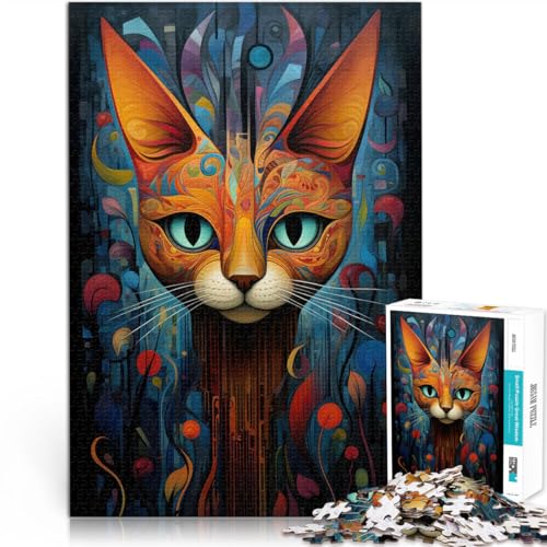 1000-teilige Puzzles für Erwachsene und Jugendliche Katzenkunst Aus Holz Geeignet für Kinder ab 14 Jahren Unmögliches Spiel Geschenke zum 。Größe:50x75cm/19.6x29.5Zoll 1000-teilige Puzzles für Erwachsene und Jugendliche Katzenkunst Aus Holz Geeignet für Kinder ab 14 Jahren Unmögliches Spiel Geschenke zum 。Größe:50x75cm/19.6x29.5Zoll von ZONGJX