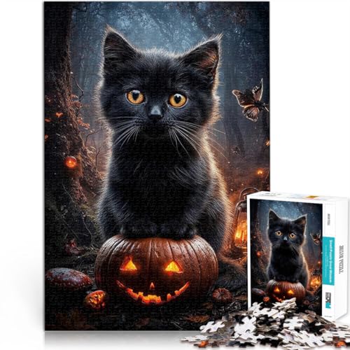 1000-teilige Puzzles für Erwachsene und Jugendliche Schwarze Katze auf Kürbislaterne Aus Holz Geeignet für Kinder ab 14 Jahren Home Dekoration Spiel Spielzeug Weihnachtsspiel Geschenke für Frauen。 1000-teilige Puzzles für Erwachsene und Jugendliche Schwarze Katze auf Kürbislaterne Aus Holz Geeignet für Kinder ab 14 Jahren Home Dekoration Spiel Spielzeug Weihnachtsspiel Geschenke für Frauen。 von ZONGJX