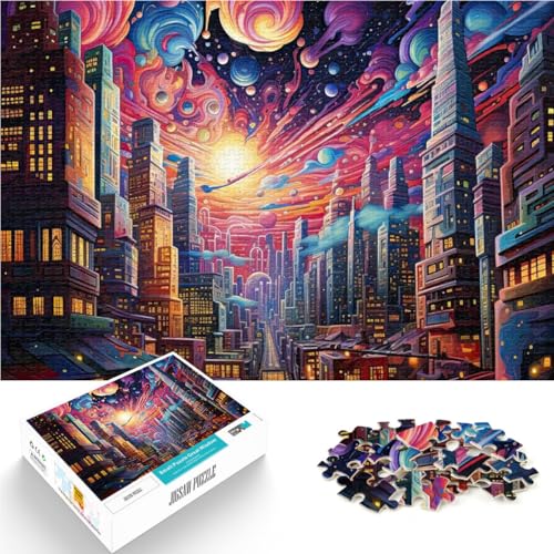 1000-teilige Puzzles für Erwachsene und Jugendliche Trippy City – Kosmische Urbanität Aus Karton Geeignet für Kinder ab 14 Jahren für Lernspiel-Herausforderungsspielzeug Geschenk zum Geburtstag。 1000-teilige Puzzles für Erwachsene und Jugendliche Trippy City – Kosmische Urbanität Aus Karton Geeignet für Kinder ab 14 Jahren für Lernspiel-Herausforderungsspielzeug Geschenk zum Geburtstag。 von ZONGJX