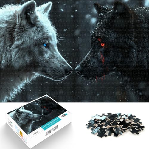 1000-teilige Puzzles für Erwachsene und Jugendliche Wolf mit blauen Augen Aus Karton Geeignet für Kinder ab 14 Jahren Familienaktivitäten Geburtstagsgeschenk。Größe:38x52cm/14.9x20.4Zoll 1000-teilige Puzzles für Erwachsene und Jugendliche Wolf mit blauen Augen Aus Karton Geeignet für Kinder ab 14 Jahren Familienaktivitäten Geburtstagsgeschenk。Größe:38x52cm/14.9x20.4Zoll von ZONGJX