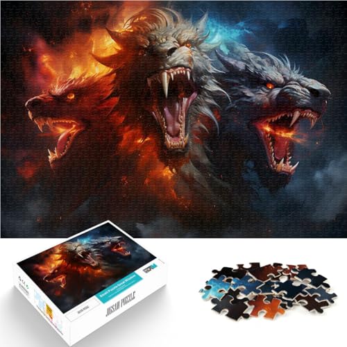 1000-teiliges Puzzle für Erwachsene Drachenalptraum Aus Karton Geeignet für Kinder ab 14 Jahren Schönes DesignspielSchönes Designspiel EIN Kunstwerk。Größe:26x38cm/10.2x14.9Zoll 1000-teiliges Puzzle für Erwachsene Drachenalptraum Aus Karton Geeignet für Kinder ab 14 Jahren Schönes DesignspielSchönes Designspiel EIN Kunstwerk。Größe:26x38cm/10.2x14.9Zoll von ZONGJX