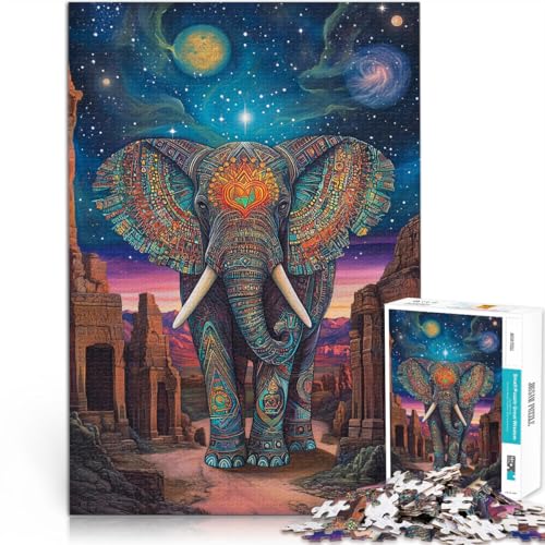1000-teiliges Puzzle für Erwachsene Elefantentotem Aus Karton Geeignet für Kinder ab 14 Jahren einzigartiges Herausforderungsspiel Familienspiele Weihnachten Geburtstagsgeschenke。Größe:38x52cm 1000-teiliges Puzzle für Erwachsene Elefantentotem Aus Karton Geeignet für Kinder ab 14 Jahren einzigartiges Herausforderungsspiel Familienspiele Weihnachten Geburtstagsgeschenke。Größe:38x52cm von ZONGJX
