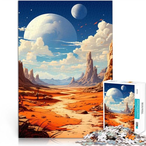 1000-teiliges Puzzle für Erwachsene Erstaunlich Bunte Landschaft Aus Karton ab 14 Jahren Lernspielzeug-Herausforderung Tolle Geschenke und Spielzeuge。Größe：38x52cm/14.9x20.4Zoll von ZONGJX