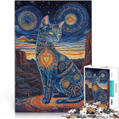 1000-teiliges Puzzle für Erwachsene Farbe Katze Aus Karton ab 14 Jahren Lernspiel Verbesserung der Liebe zwischen Paaren。Größe:26x38cm/10.2x14.9Zoll 1000-teiliges Puzzle für Erwachsene Farbe Katze Aus Karton ab 14 Jahren Lernspiel Verbesserung der Liebe zwischen Paaren。Größe:26x38cm/10.2x14.9Zoll von ZONGJX