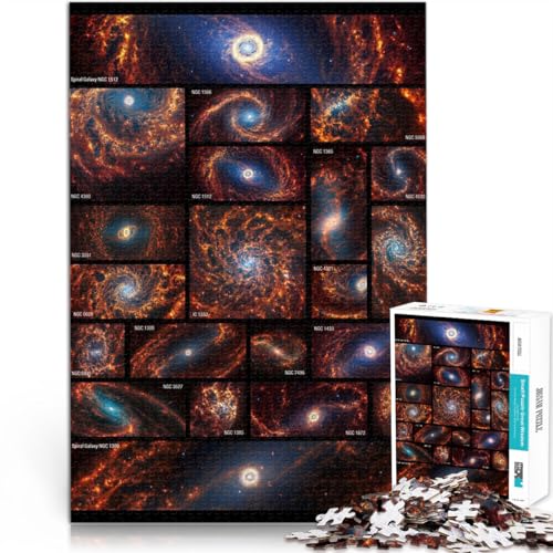1000-teiliges Puzzle für Erwachsene JWST-Spiralgalaxien Aus Karton ab 14 Jahren Heimdekoration Schenkung von Kunstwerken。Größe:26x38cm/10.2x14.9Zoll 1000-teiliges Puzzle für Erwachsene JWST-Spiralgalaxien Aus Karton ab 14 Jahren Heimdekoration Schenkung von Kunstwerken。Größe:26x38cm/10.2x14.9Zoll von ZONGJX