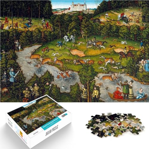 1000-teiliges Puzzle für Erwachsene Jagd Aus Karton ab 14 Jahren Für Familienspaß Geburtstagsgeschenk, Geschenke, Wandkunst。Größe:26x38cm/10.2x14.9Zoll 1000-teiliges Puzzle für Erwachsene Jagd Aus Karton ab 14 Jahren Für Familienspaß Geburtstagsgeschenk, Geschenke, Wandkunst。Größe:26x38cm/10.2x14.9Zoll von ZONGJX