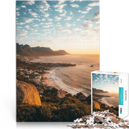 1000-teiliges Puzzle für Erwachsene Kapstadt Aus Karton ab 14 Jahren Antistress Schwierige Herausforderung Weihnachtsgeburtstagsgeschenk。Größe:26x38cm/10.2x14.9Zoll 1000-teiliges Puzzle für Erwachsene Kapstadt Aus Karton ab 14 Jahren Antistress Schwierige Herausforderung Weihnachtsgeburtstagsgeschenk。Größe:26x38cm/10.2x14.9Zoll von ZONGJX