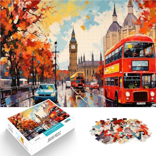 1000-teiliges Puzzle für Erwachsene London bei Sonnenuntergang Aus Holz ab 14 Jahren Lernspielzeug zum Lernen Weihnachts- und Geburtstagsgeschenke。Größe:50x75cm/19.6x29.5Zoll 1000-teiliges Puzzle für Erwachsene London bei Sonnenuntergang Aus Holz ab 14 Jahren Lernspielzeug zum Lernen Weihnachts- und Geburtstagsgeschenke。Größe:50x75cm/19.6x29.5Zoll von ZONGJX
