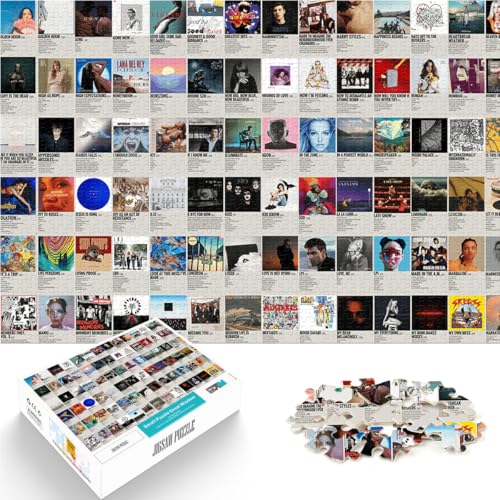 1000-teiliges Puzzle für Erwachsene Retro-Plakat-Spleißkunst Aus Karton ab 14 Jahren Unmögliches Spiel Geschenke zum 。Größe：26x38cm/10.2x14.9Zoll von ZONGJX