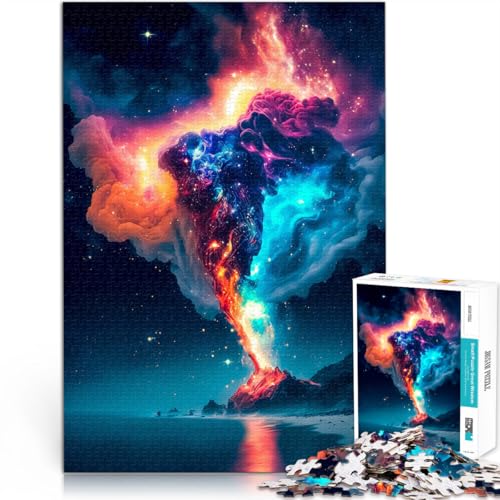 1000-teiliges Puzzle für Erwachsene Schöner Ausbruch Aus Holz ab 14 Jahren Wohndeko Als Geschenk für die ganze Familie und Freunde。Größe：50x75cm/19.6x29.5Zoll von ZONGJX