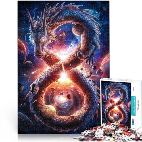 1000-teiliges Puzzle für Erwachsene Unendlichkeitsdrache Aus Karton ab 14 Jahren Antistress Schwierige Herausforderung Weihnachtsgeburtstagsgeschenk。Größe:26x38cm/10.2x14.9Zoll 1000-teiliges Puzzle für Erwachsene Unendlichkeitsdrache Aus Karton ab 14 Jahren Antistress Schwierige Herausforderung Weihnachtsgeburtstagsgeschenk。Größe:26x38cm/10.2x14.9Zoll von ZONGJX