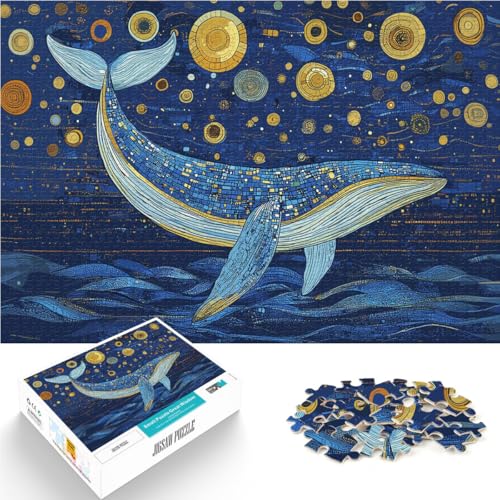 1000-teiliges Puzzle für Erwachsene Wal Mosaik Nacht Ozean Aus Holz Geeignet für Kinder ab 14 Jahren Praktisches Spiel Weihnachtsspiel Geschenke für Frauen。Größe:50x75cm/19.6x29.5Zoll 1000-teiliges Puzzle für Erwachsene Wal Mosaik Nacht Ozean Aus Holz Geeignet für Kinder ab 14 Jahren Praktisches Spiel Weihnachtsspiel Geschenke für Frauen。Größe:50x75cm/19.6x29.5Zoll von ZONGJX