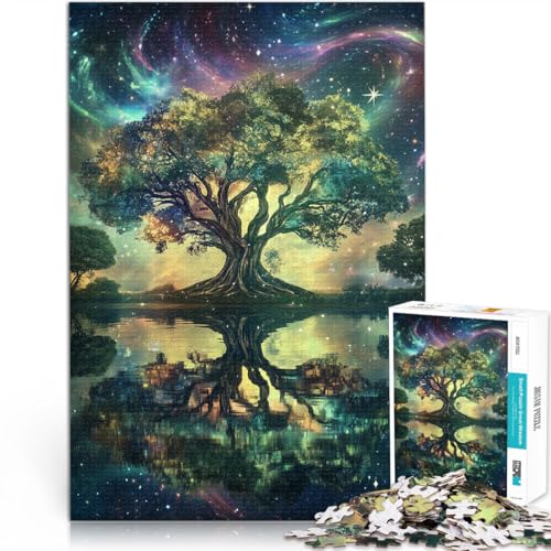 1000-teiliges Puzzle für Erwachsene und Jugendliche Baum unter dem Sternenhimmel Geeignet für Personen ab 14 Jahren Spielspielzeug Als Geschenk für die ganze Familie und Freunde。 von ZONGJX