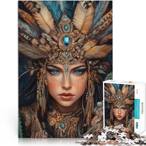 1000-teiliges Puzzle für Erwachsene und Jugendliche Schöne indische Prinzessin Aus Holz Geeignet für Personen ab 14 Jahren Familienspiele Angebot als Geschenk für die ganze Familie。Größe:50x75cm 1000-teiliges Puzzle für Erwachsene und Jugendliche Schöne indische Prinzessin Aus Holz Geeignet für Personen ab 14 Jahren Familienspiele Angebot als Geschenk für die ganze Familie。Größe:50x75cm von ZONGJX