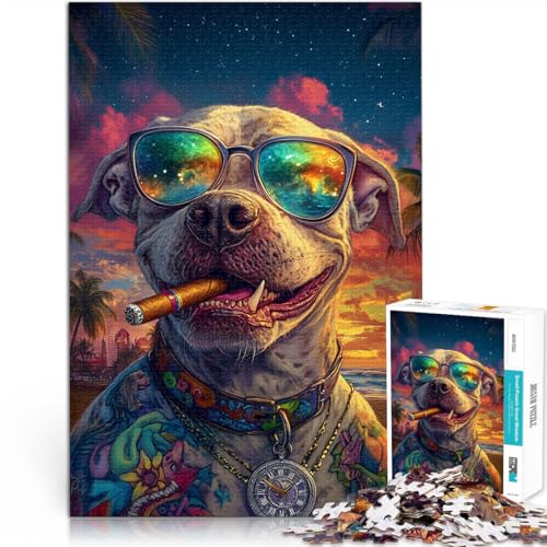 Präzisionsgeschnittenes 1000-teiliges Puzzle Hundeboss Aus Karton ab 14 Jahren Puzzle für Lernspiel zum Geburtstag und Weihnachten。Größe:38x52cm/14.9x20.4Zoll Präzisionsgeschnittenes 1000-teiliges Puzzle Hundeboss Aus Karton ab 14 Jahren Puzzle für Lernspiel zum Geburtstag und Weihnachten。Größe:38x52cm/14.9x20.4Zoll von ZONGJX