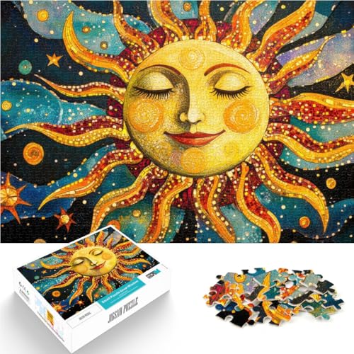 Präzisionsgeschnittenes 1000-teiliges Puzzle Lächelndes Sonnenmosaik Aus Holz ab 14 Jahren Schwierig und herausfordernd Einzigartige Wohndekorationen und Geschenke。Größe:50x75cm/19.6x29.5Zoll Präzisionsgeschnittenes 1000-teiliges Puzzle Lächelndes Sonnenmosaik Aus Holz ab 14 Jahren Schwierig und herausfordernd Einzigartige Wohndekorationen und Geschenke。Größe:50x75cm/19.6x29.5Zoll von ZONGJX
