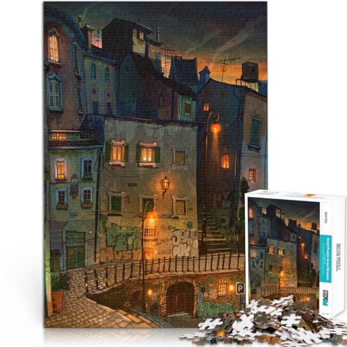 Präzisionsgeschnittenes 1000-teiliges Puzzle Nachts Aus Holz ab 14 Jahren Antistress Urlaub zu Hause Zeit totschlagen Lustiges Geschenk für die ganze Familie。Größe:50x75cm/19.6x29.5Zoll Präzisionsgeschnittenes 1000-teiliges Puzzle Nachts Aus Holz ab 14 Jahren Antistress Urlaub zu Hause Zeit totschlagen Lustiges Geschenk für die ganze Familie。Größe:50x75cm/19.6x29.5Zoll von ZONGJX